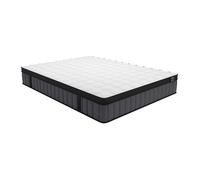 Vente-unique - Matelas 140 x 190 cm Hybride Ressorts ensachés 7 Zones et Gel à mémoire de Forme ép.25cm - TOLCA de YSMÉE