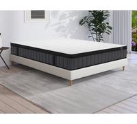 Matelas 140 x 190 cm hybride ressorts ensachés 7 zones et gel à mémoire de forme ép.25cm - TOLCA de YSMÉE