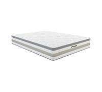 Matelas 140 x 190 cm ressorts ensachés et surmatelas intégré ép.29cm - CANTERBURY de YSMEE