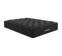 Matelas 140 x 190 cm ressorts ensachés surmatelas intégré ép.28cm - BLACK DREAM de YSMÉE