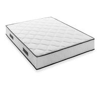 Matelas 140 x 200 cm - Hauteur 27 cm - 580 ressorts ensachés - 7 zones - Equilibré - réversible - fabriqué en Belgique - DEKO DREAM