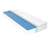 Matelas 140 X 200 Cm Mousse À Mémoire De Forme Visco 18 Cm Blanc