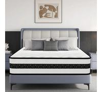 Matelas 140x190 cm - 28 cm d'épaisseur, Hybrid Ressorts & Mousse Mémoire de Forme à Surface Alvéolée pour un Soutien Ferme et Durable FERMETÉ H3 : Conçu à l'aide des meilleurs matériaux et de technolo