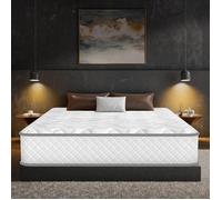 Matelas 140x190 cm, Certifié Oeko-Tex, Ép 28cm, Luxe Mousse à Mémoire de Forme, 10 Zones, Mi-ferme, Hypoallergénique, Respirante