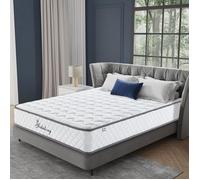 Matelas 140x190 CM, Ép 28cm - Luxe Matelas a Memoire de Forme en Mousse et Ressorts - Matelas 10 Zones, Hypoallergénique, Oeko-Tex