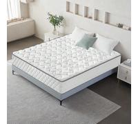 Matelas 140x190 cm, épaisseur 23 cm, matelas premium à ressorts ensachés et mousse à mémoire de forme, respirant - Oeko-Tex, 7 zones FERMETÉ H3 : Conçu à l'aide des meilleurs matériaux et de technolog