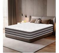 Matelas 140x190 cm - Épaisseur 26cm - Luxe Matelas de Lit d'Adulte - Matelas à Mémoire de Forme - 7 Zones de Confort - Mi-Ferme
