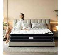 Matelas 140x190 cm - Épaisseur 28cm - Luxe Matelas de Lit d'Adulte à Mémoire de Forme - Sommeil Réparateur - H3 Mi-Ferme - OEKO-TEX