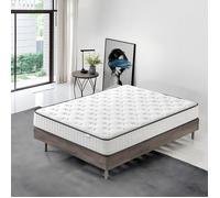 Matelas 140x190 cm Luxe mousse à mémoire Épaisseur epaisseur 22 cm DEWINNER® + IZTOSS® mousse HR de confort Équilibré