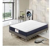Matelas 140x190 cm - Matelas à ressorts - épaisseur 22 cm - Moelleux et Respirant- TEENO