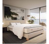 Matelas 140x190 cm, Patriote, 27cm, Ressorts Ensachés, mémoire de forme, indépendance du couchage, face été/hiver