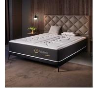 Matelas 140x190 cm - Privilège - Matelas Ressorts Ensachés Hybrid, Mousse mémoire HR, Blue Latex, Mi-Ferme, Très épais 30 cm