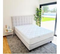 Matelas 140x190 cm, Thermotec, 24cm, mémoire de forme, ferme, indépendance du couchage, face été/hiver
