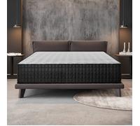 NATURALEX - Matelas Titanium 140x190-30 cm - Hybride - Noyau Mousse + Ressorts Ensachés Indépendants - Accueil Blue Latex - Soutien Ferme - Couchage Indépendant - Réversible - Fabriqué en Europe