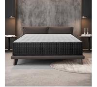Matelas 140x190 cm - Titanium - Matelas Ressorts Ensachés, Mousse mémoire HR, Blue Latex, Mi-ferme, Réversible, Très épais 30 cm