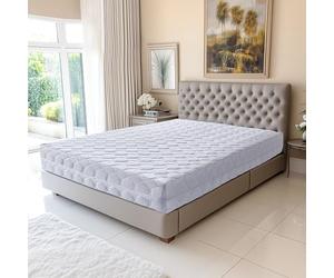 Matelas 140x190 Soutien Très Ferme - Déhoussable - Housse Lavable à 30° - Mousse Poli Lattex Indéformable - Hauteur 19 cm Relax King 140 x 190