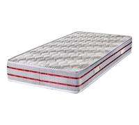 Matelas 140x190 X 21,5 Cm - Très Ferme - Tissu Bambou - Mousse 35 Kg/M3 Haute Résilience - 5 Zones De Confort