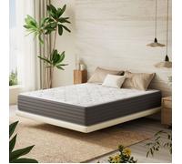 Matelas 140x190CM,Ressorts Ensachés, 22cm, 7 zones, certifié OEKO-TEX, Dureté équilibrée