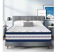 Matelas 140x200 cm - Ép 27 cm - Mousse à Mémoire de Form - luxe - Anti-acariens - 10 Zones - Fermeté Moyenne - Ressorts ensachés