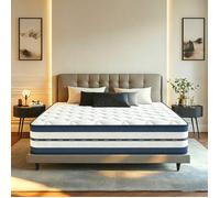 Matelas 140x200 cm - Ép 28 cm - Luxe - Ultra Respirante - Fermeté Moyenne - Matelas Mémoire de Forme - 10 zones Soutien Parfait