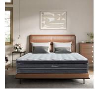 Matelas 140x200 cm Ép 32cm, Matelas à Ressorts Ensachés, Mémoire de Forme, Hybride Matelas, Luxe 10 Zones de Confort, Moyenne Ferme