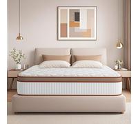 Matelas 140x200 cm Épais 28cm, Certifié Oeko-TEX, Moyenne Ferme, matelas Hybride à Ressorts Ensachés Indépendant en Mousse à Mémoire de Forme, Soutien Parfait et Durable, Hypoallergénique, Luxe