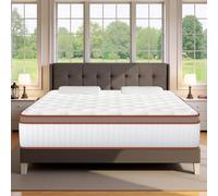 Matelas 140x200 cm, Luxe Matelas Hybride en Mousse à mémoire de Forme à Ressorts ensachés, matelas 2 Personnes, 10 Zones Soutien Parfait, Certifié Oeko-Tex, Haute Resilience Ultra Respirante, Ép 26cm