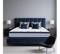 Matelas 140x200 cm, Mousse à mémoire de Forme, Luxe, Respirant, Confort 10 Zone Mi-Ferme, Matelas à Ressorts, Ép 26cm