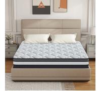 Matelas 140x200 cm - Premium - Dual couche Luxe mousse à mémoire - Blue Latex -Ép 30cm, PerfectSleep, 8 Zones - Matelas