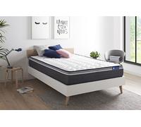 Matelas Actilatex Plus 140 x 200 cm Latex et mémoire de Forme - Epaisseur : 26 cm - Confort : Très Ferme - 7 Zones de Confort