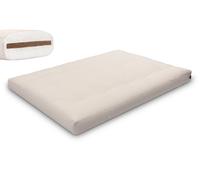Matelas 140x200 naturel avec coco - Futon Medium Coco - Pascall Ecru