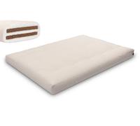 Matelas 140x200 naturel avec coco - Futon Medium Duo Coco - Pascall Ecru