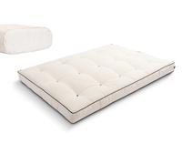 Matelas 140x200 naturel - Futon Medium Natural Kedro - Pascall Ecru