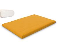 Matelas 140x200 naturel - Futon Slim Natural - Pascall Jaune