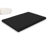 Matelas 140x200 naturel - Futon Slim Natural - Pascall Noir