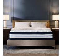 Matelas 140x200cm Ép 26cm, Soutien Parfait, Anti-acariens, 10 Zone Mousse à mémoire de Forme, Matelas Luxe de Lit d'Adulte,Mi-Ferme