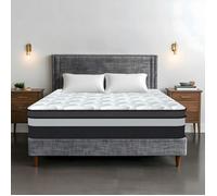 Matelas 140x200cm Ép 32cm, Soutien Parfait, 10 Zone Mousse à Mémoire de Forme, Matelas Luxe de Lit d'Adulte, Anti-acariens,