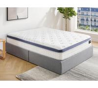 Matelas 160 x 200 cm hybride ressorts ensachés 7 zones mémoire de forme et latex ép.25cm - MALAO de PALACIO