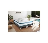 Pack PERFORM 160x200 Mousse à mémoire de forme ProfiZone 5 zones Ultra épaisseur + Couette + 2 oreillers G