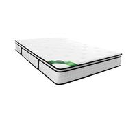 Matelas 160 x 200 cm ressorts ensachés 7 zones surmatelas intégré et coutil bambou ép.23cm - TAREVO de NATUREA
