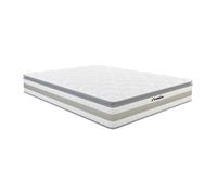 Vente-unique - Matelas 160 x 200 cm Ressorts ensachés et surmatelas intégré ép.29cm - Canterbury de YSMÉE