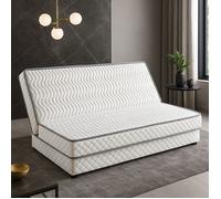 Matelas Clic Clac 160x200 Mousse Poli Lattex Indéformable Tissu Strech très résistant - Hauteur 15 cm - Soutien Très Ferme - Orthopédique TECHNO15 King of Dreams