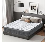 Matelas 160x200 cm Épais 25cm, Certifié Oeko-TEX, Moyenne Ferme H3, matelas Hybride à Ressorts Ensachés Indépendant en Mousse à Mémoire de Forme, Hypoallergénique, Luxe, Soutien Parfait et Durable