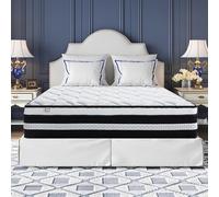 Matelas 160x200 cm, Luxe matelas Hybride en Mousse à mémoire de Forme à Ressorts ensachés, Matelas 2 Personnes, 10 Zones Soutien Parfait, Certifié Oeko-Tex, Haute Resilience Ultra Respirante, Ép 26cm