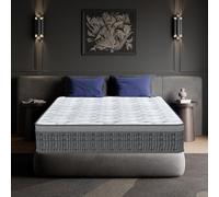 Matelas 160x200 cm Premium, Ép 26cm, PerfectSleep - Mousse à mémoire de Forme + Blue Latex - Durable, Haute Densité, Thermorégulateur, 7 Zones, Hypoallergénique, Respirant, Support à Haute résilience