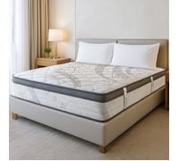 Matelas 160x200 cm Relaxation 27cm Ressorts Ensachés Mousse Haute Densité ergonomique Soutien Equilibré + 2 Oreillers