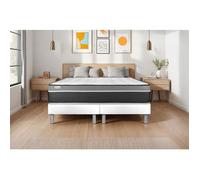 Vitalit Matelas 160x200 cm - Ressorts ensachés & Mémoire de forme, 26 cm, soutien medium