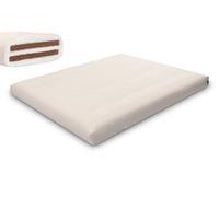 Matelas 160x200 naturel avec coco - Futon Medium Duo Coco - Pascall Ecru