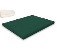 Matelas 160x200 naturel avec latex - Futon Slim Duo Latex - Pascall Vert Bouteille