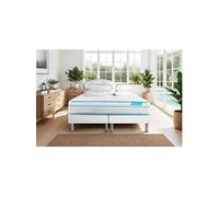 Pack BODYZONE+ 180x200 Ressorts ensaches, visco 5 zones Ultra epaisseur + Couette + 2 oreillers